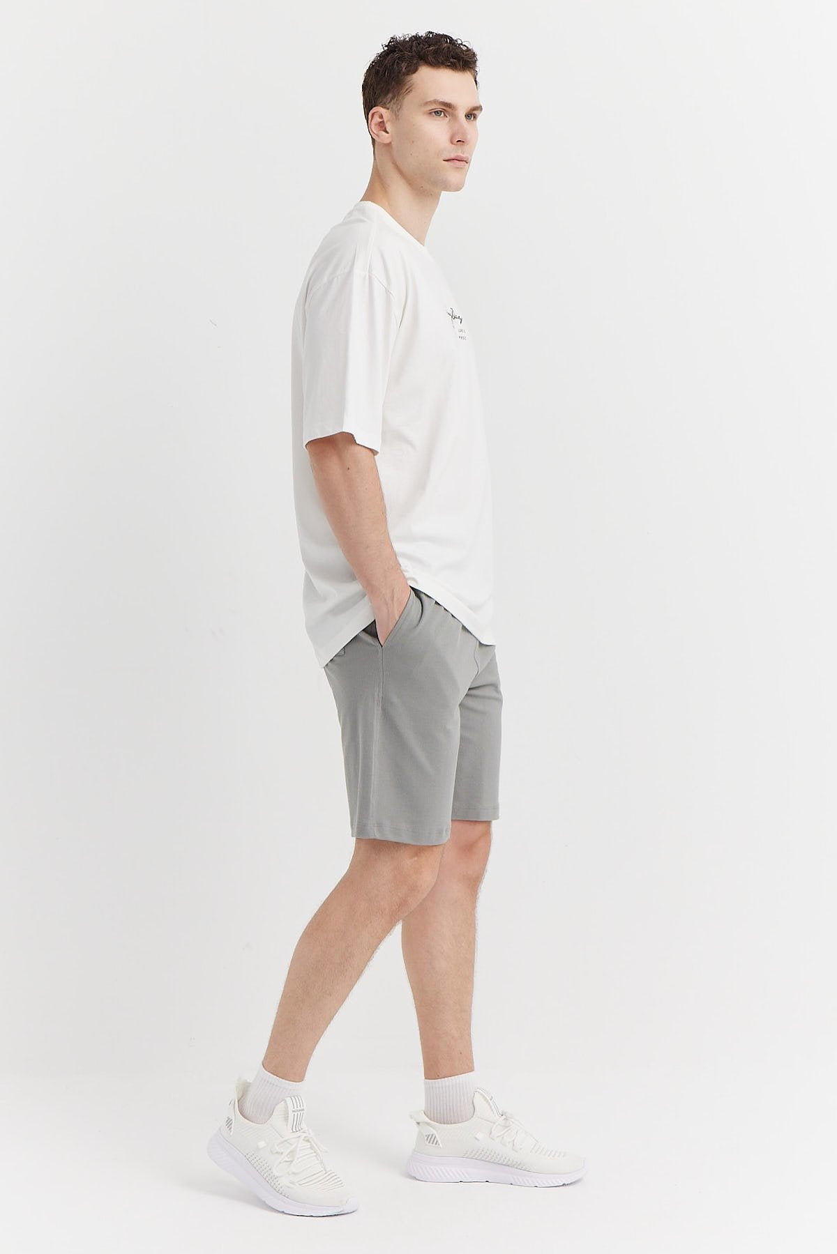 Men's Elastic Waist Shorts