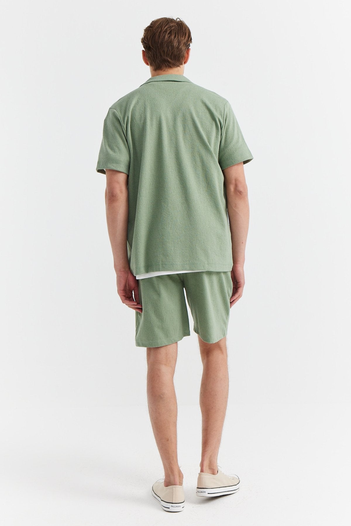 Men's Textured Tie-Waist Shorts