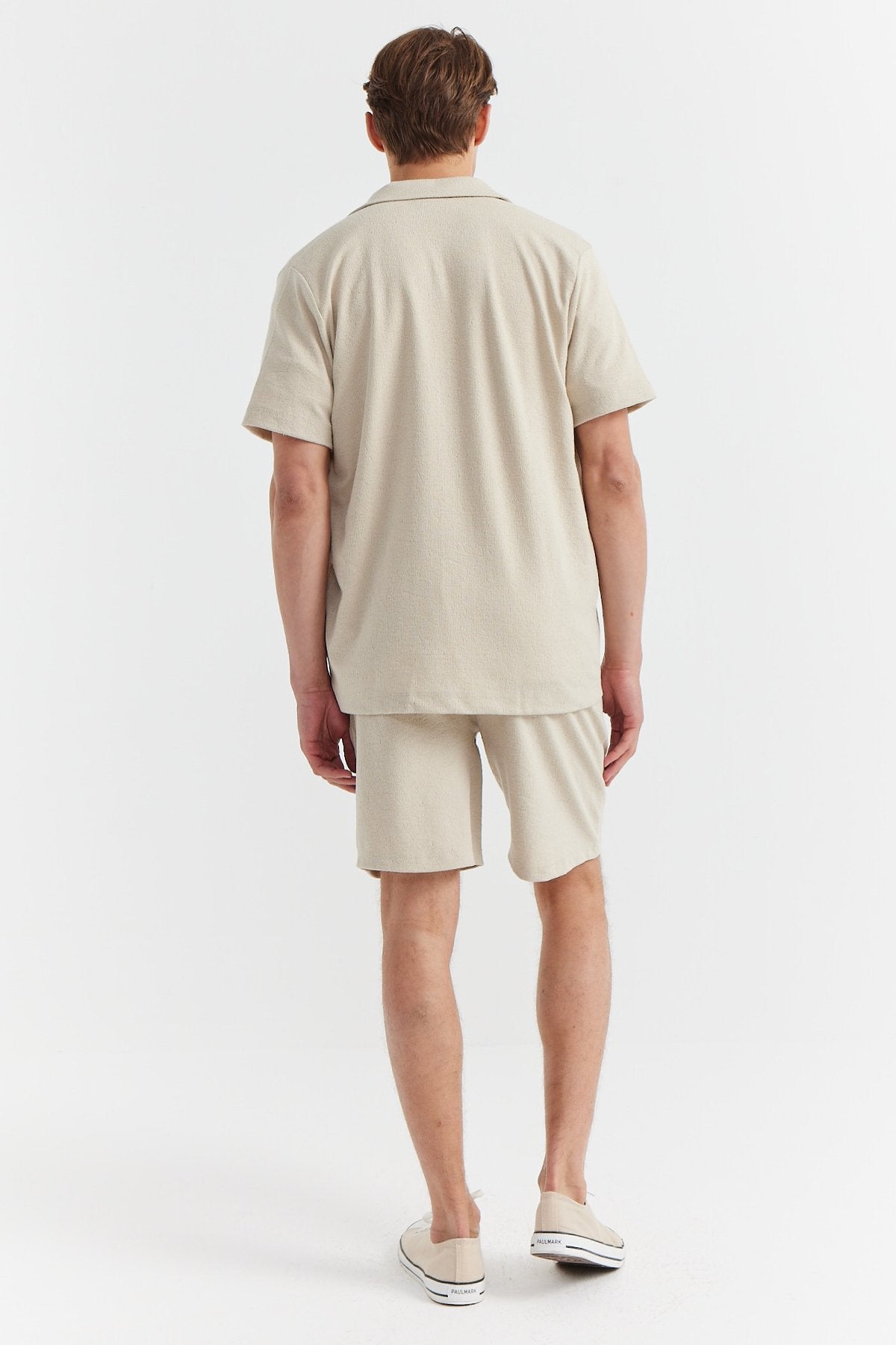 Men's Textured Tie-Waist Shorts