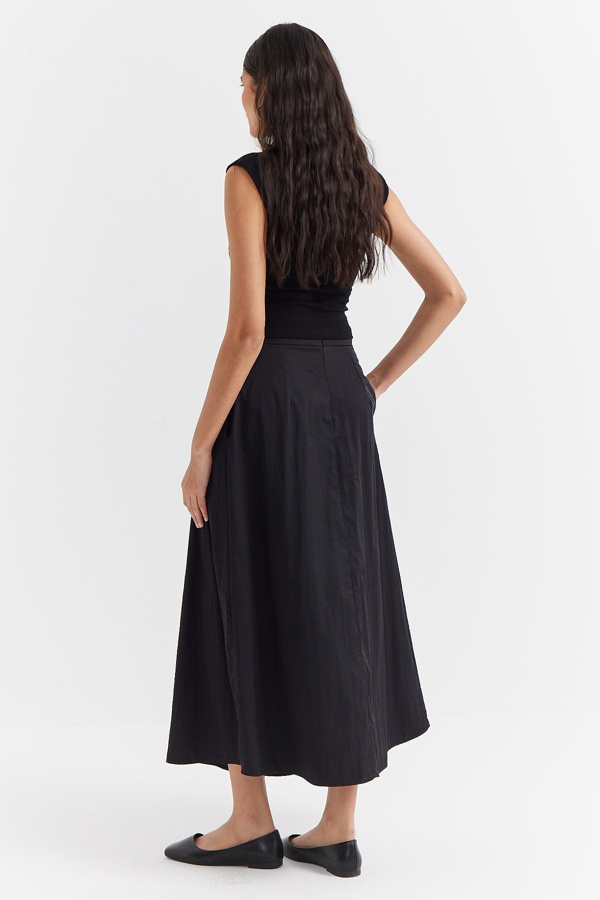 Women's Loose Cut Comfortable Skirt with Pockets