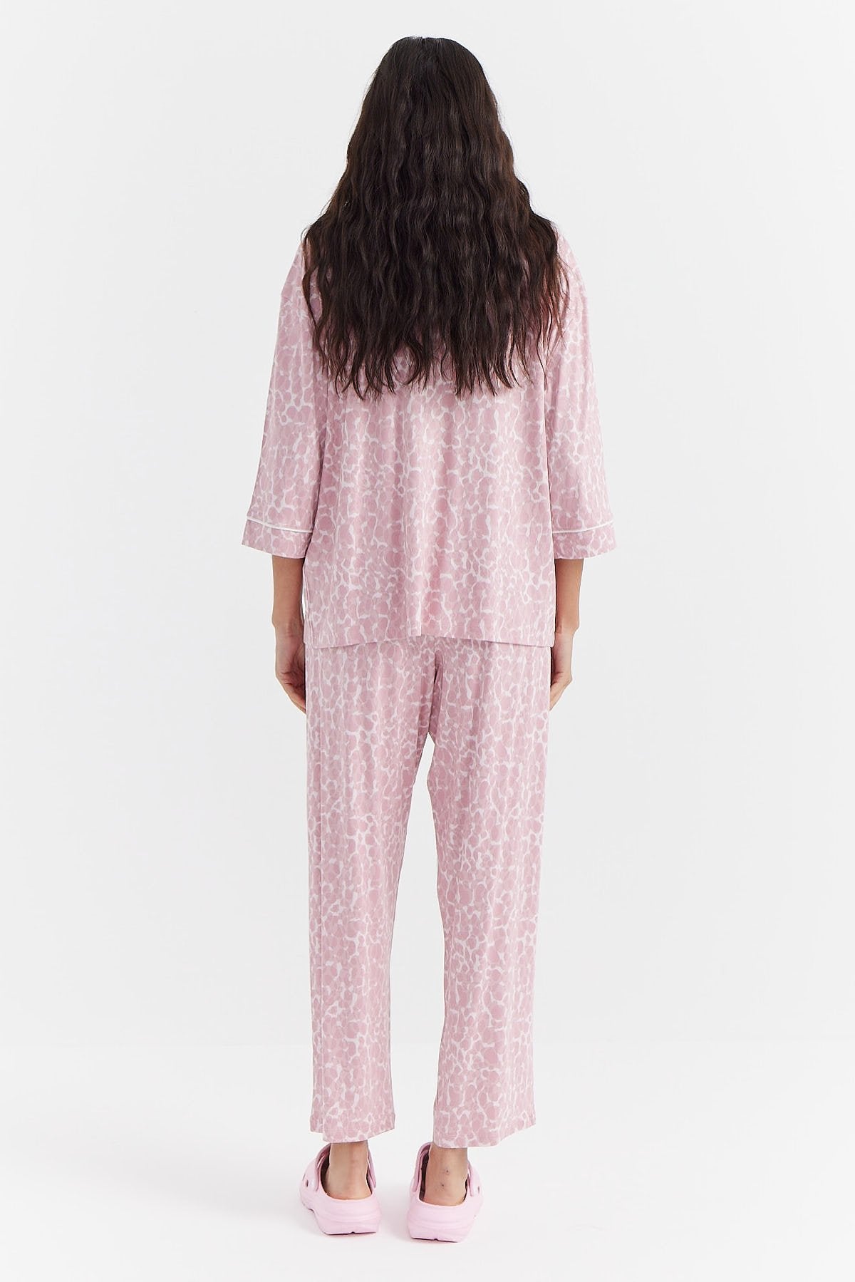 Kadın Desenli Pijama Takımı