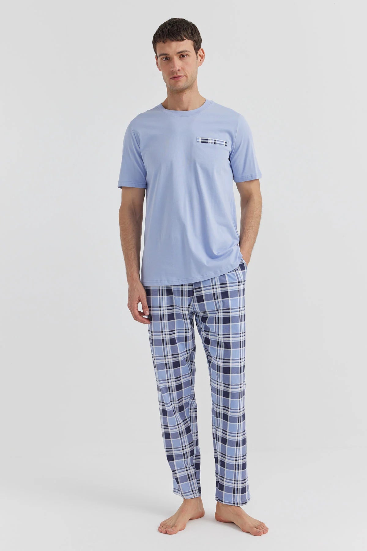 Erkek Desenli Pijama Takımı