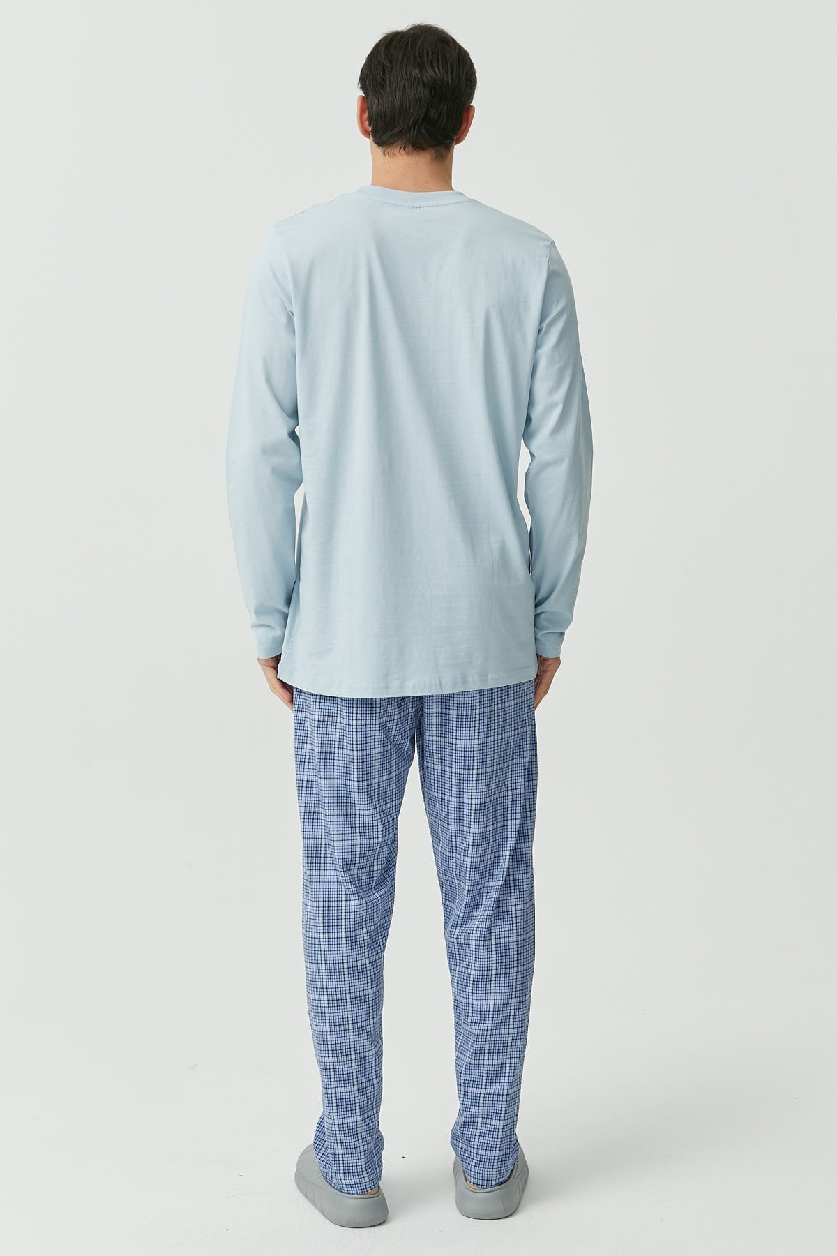 Desenli Uzun Kollu Pijama Takımı