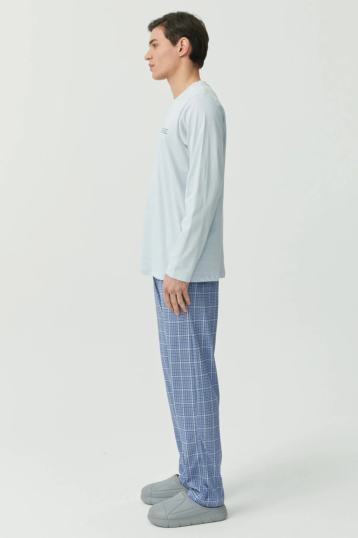 Desenli Uzun Kollu Pijama Takımı