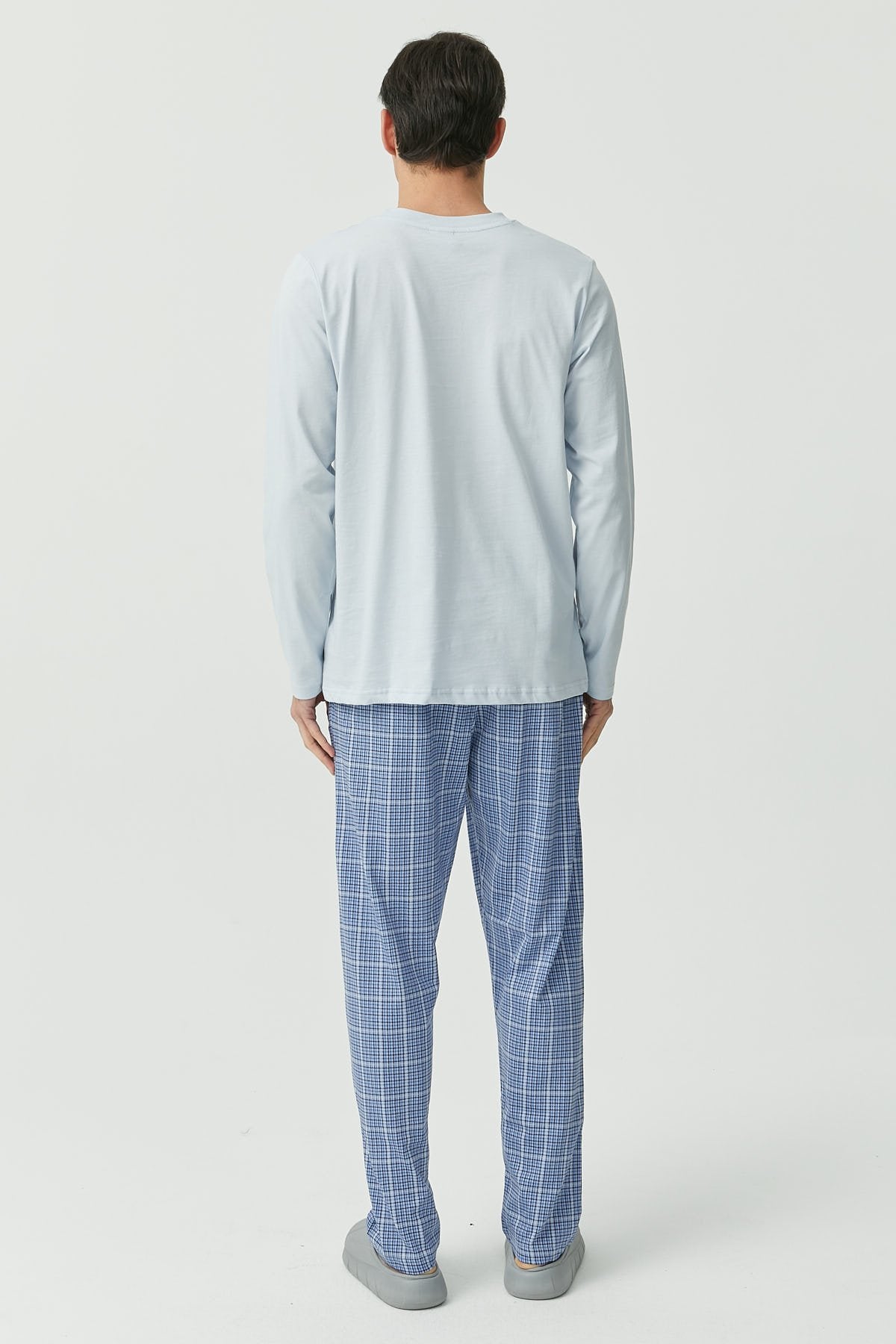 Desenli Uzun Kollu Pijama Takımı