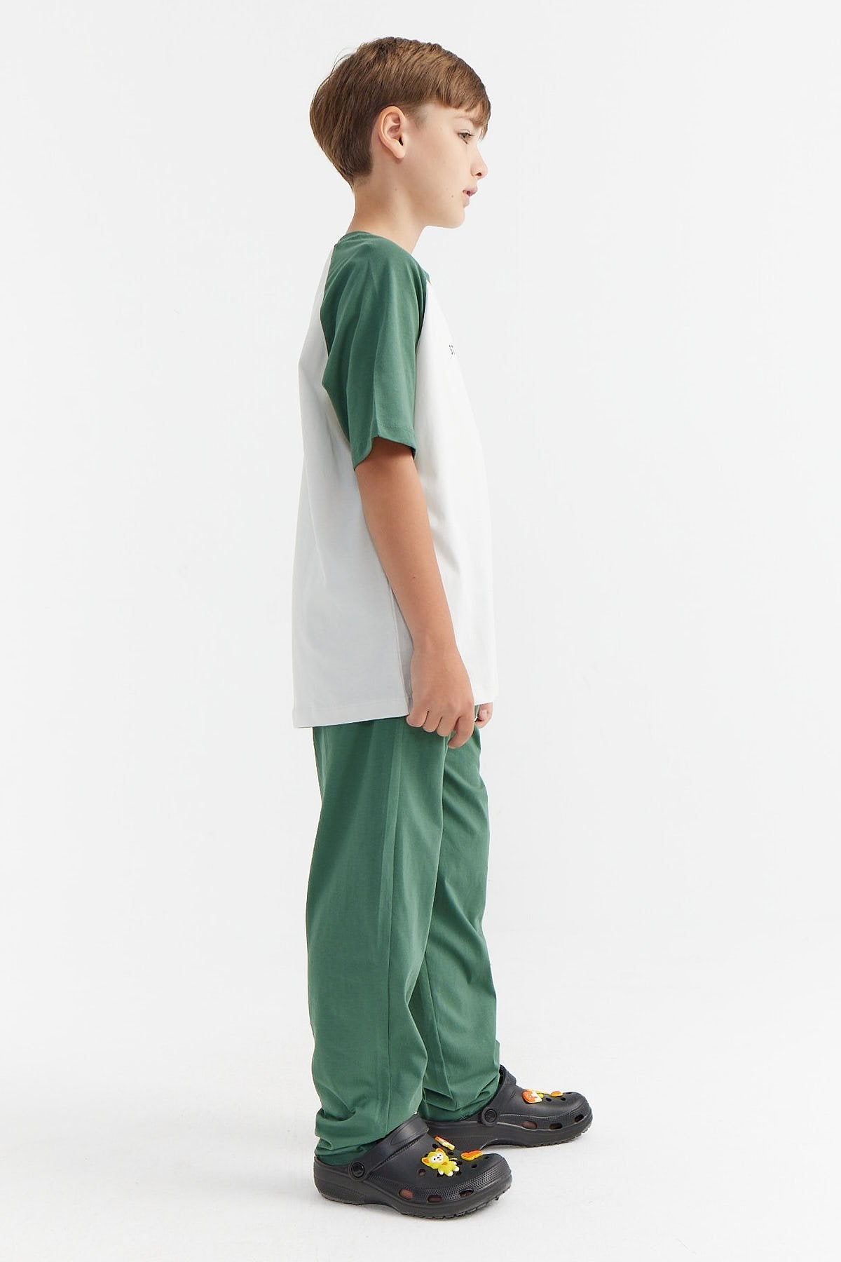 Erkek Çocuk Yazılı Baskılı Pijama Takımı