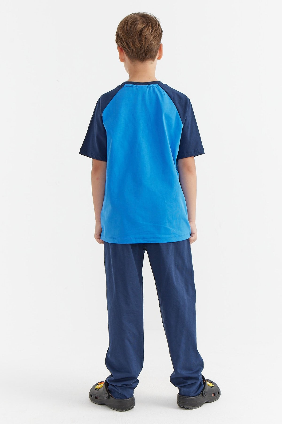 Erkek Çocuk Yazılı Baskılı Pijama Takımı