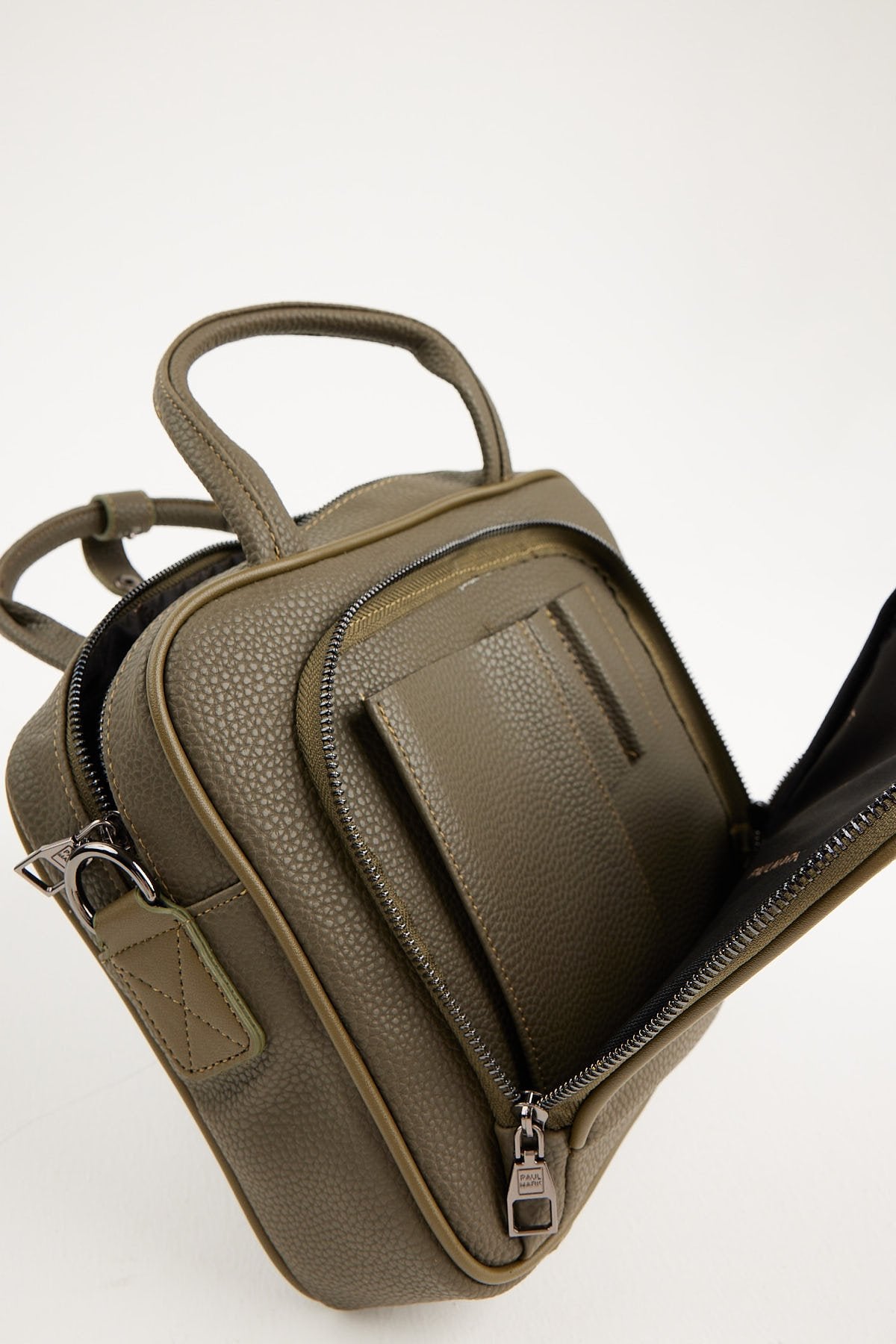 Men's Detailed Long Strap Leather Handbag