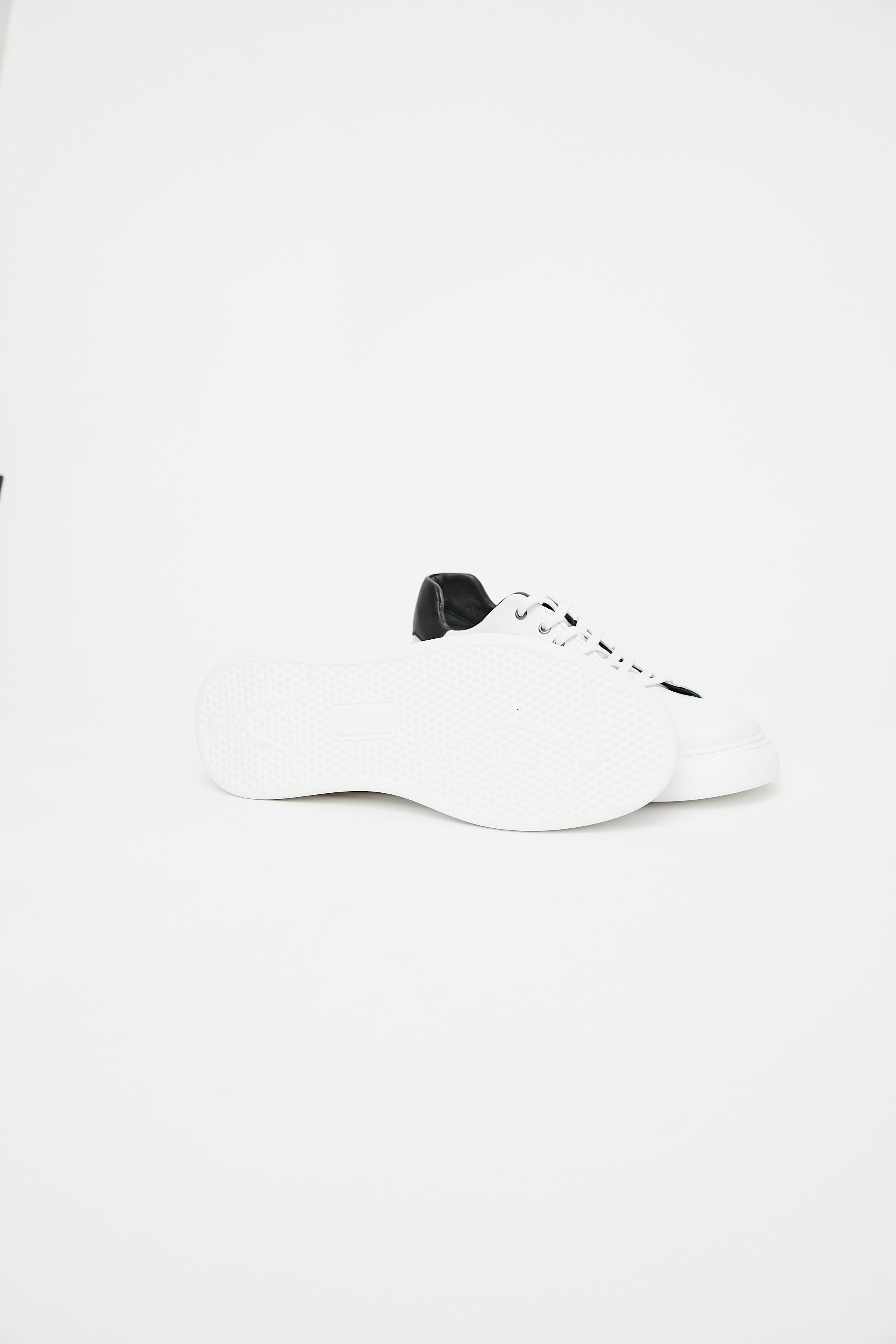 Leather Casual Shoes with Stitching Details