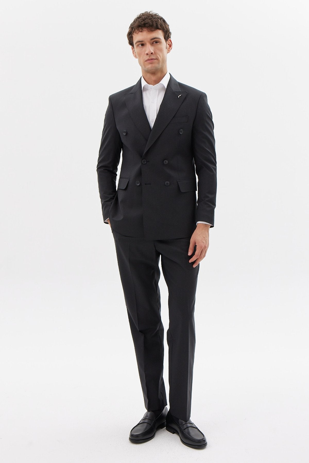 بدلة رجالية مزدوجة الصدر