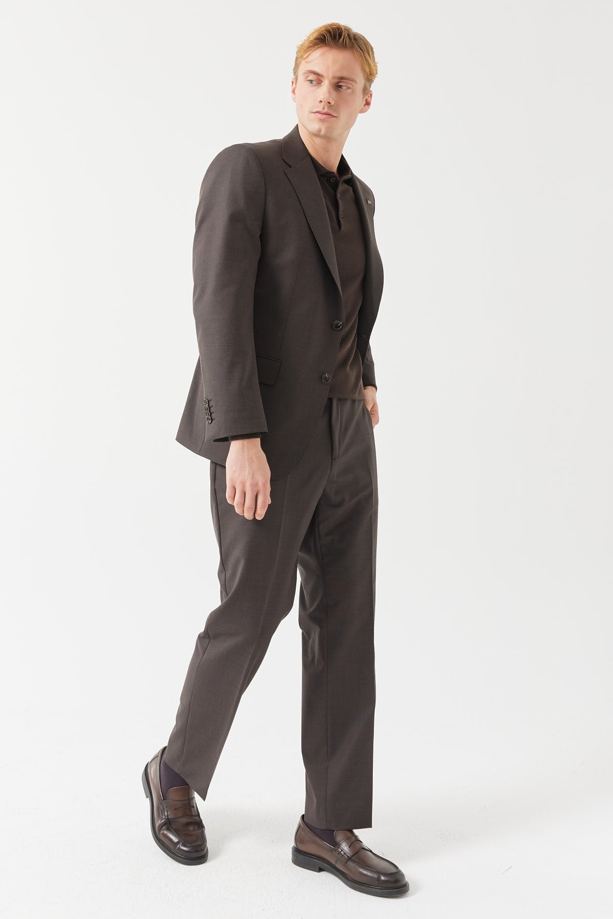 Men's Mono Collar Relaxed Fit Suit
