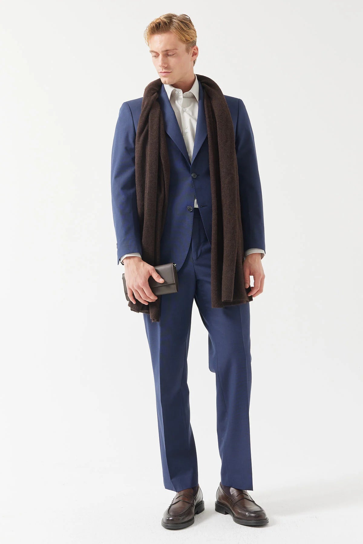 Men's Mono Collar Relaxed Fit Suit