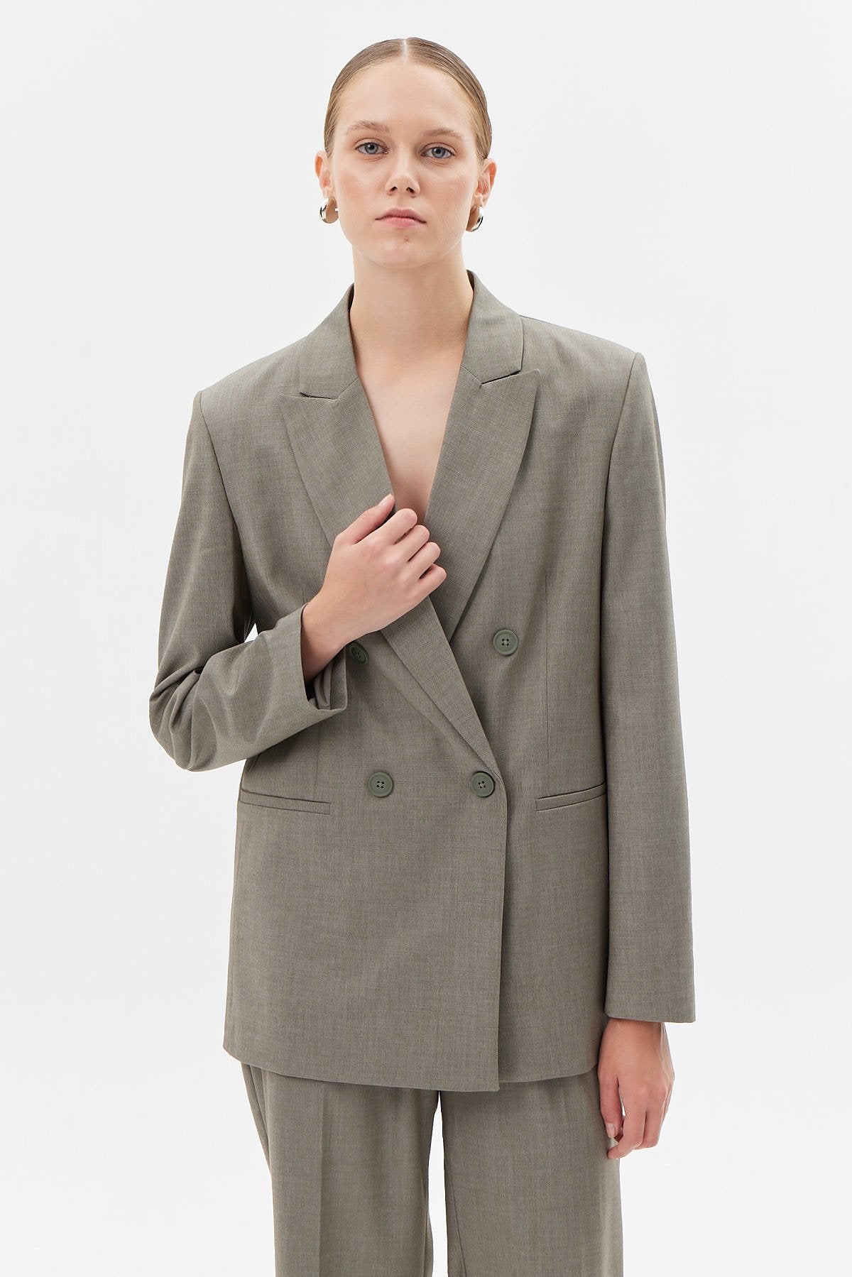 Women's Double-Breasted Closure Jacket