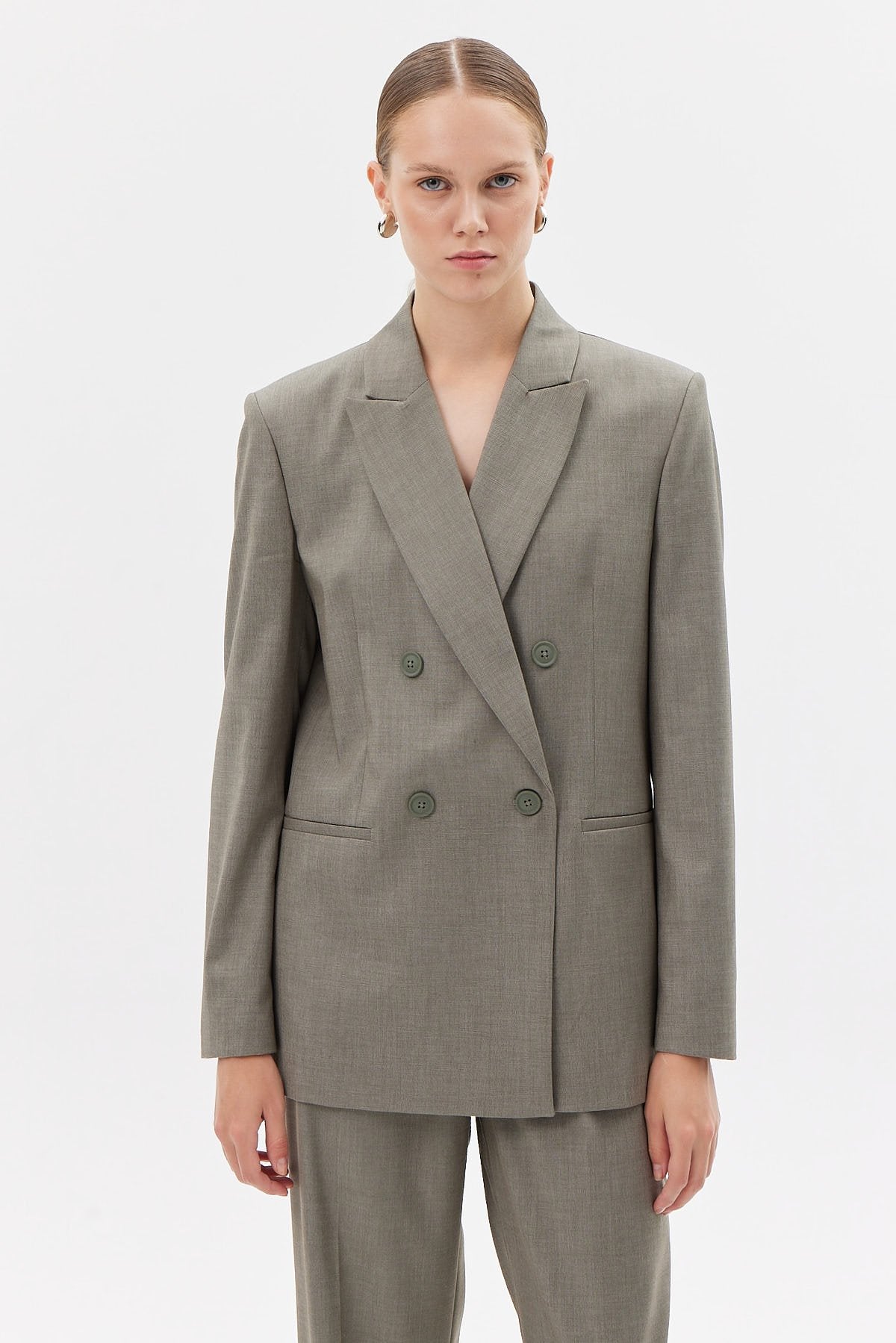 Women's Double-Breasted Closure Jacket