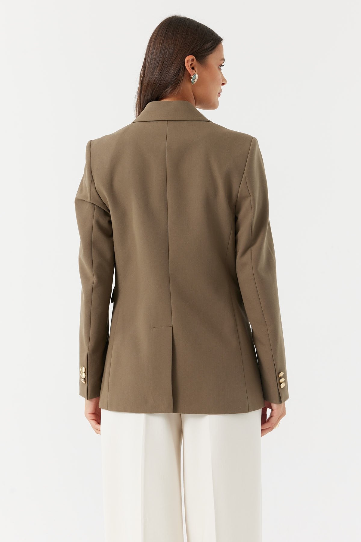 Women's Gold Button Detailed Jacket