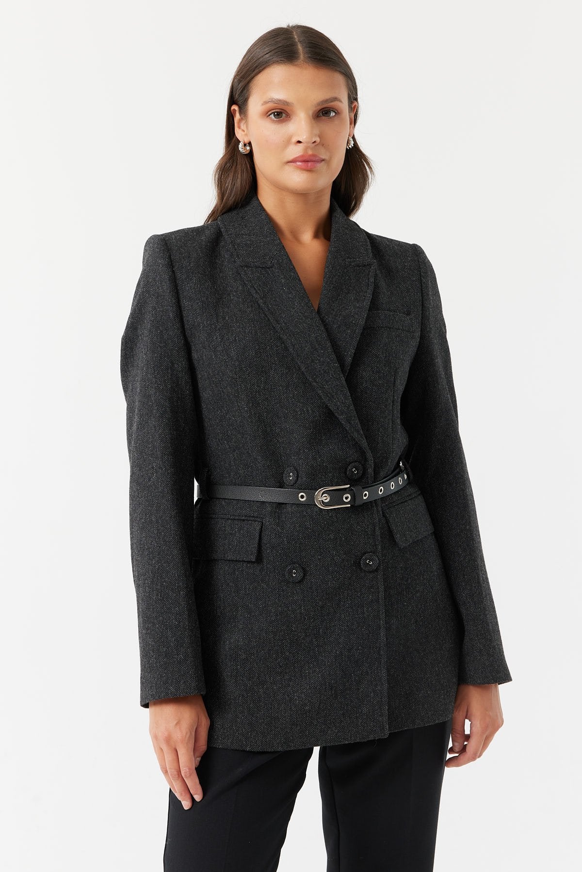 سترة نسائية مزدوجة الصدر