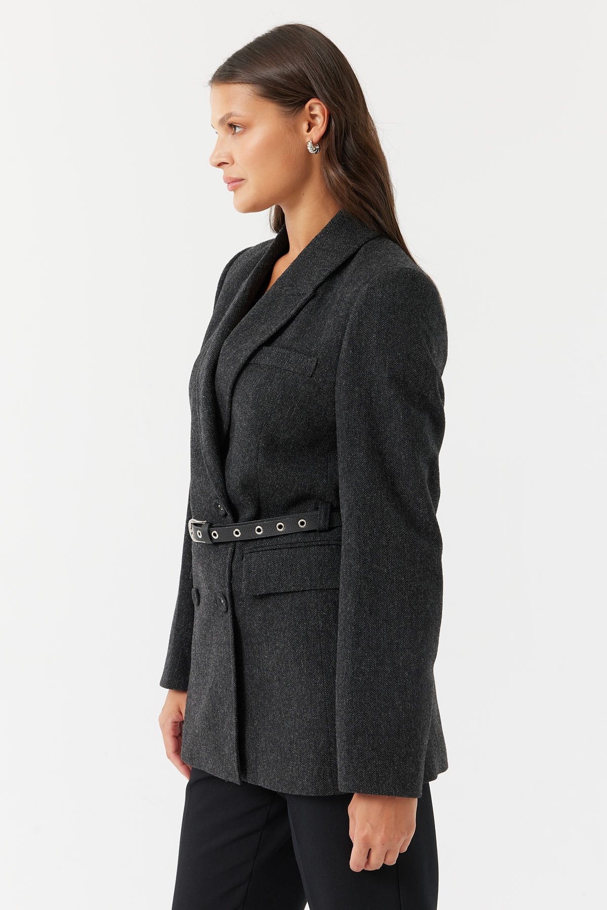 Kadın Kruvaze Kapama Ceket