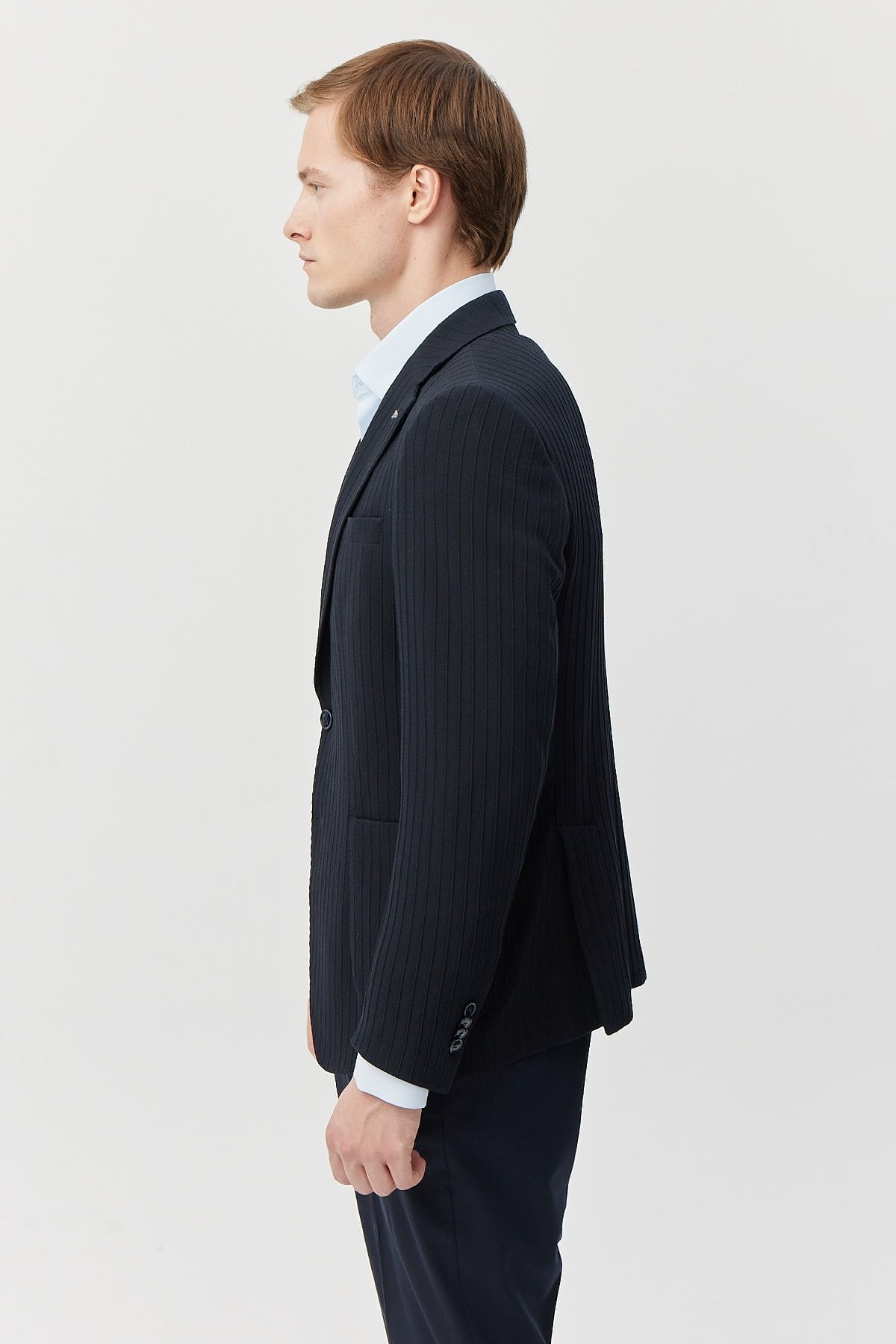 Men's Logo Detailed Mono Collar Jacket