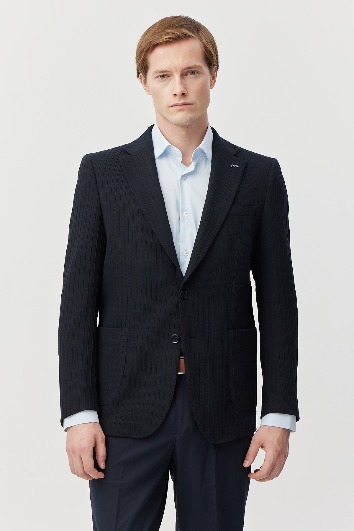 Men's Logo Detailed Mono Collar Jacket