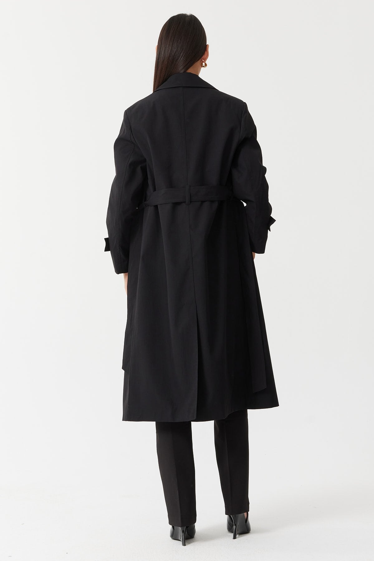 Women's Double-Breasted Closure Trench Coat