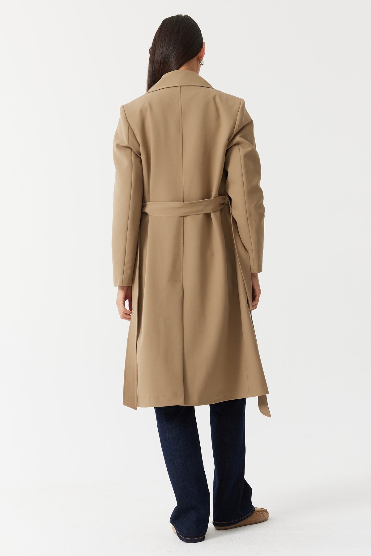 Women's Double-Breasted Closure Trench Coat