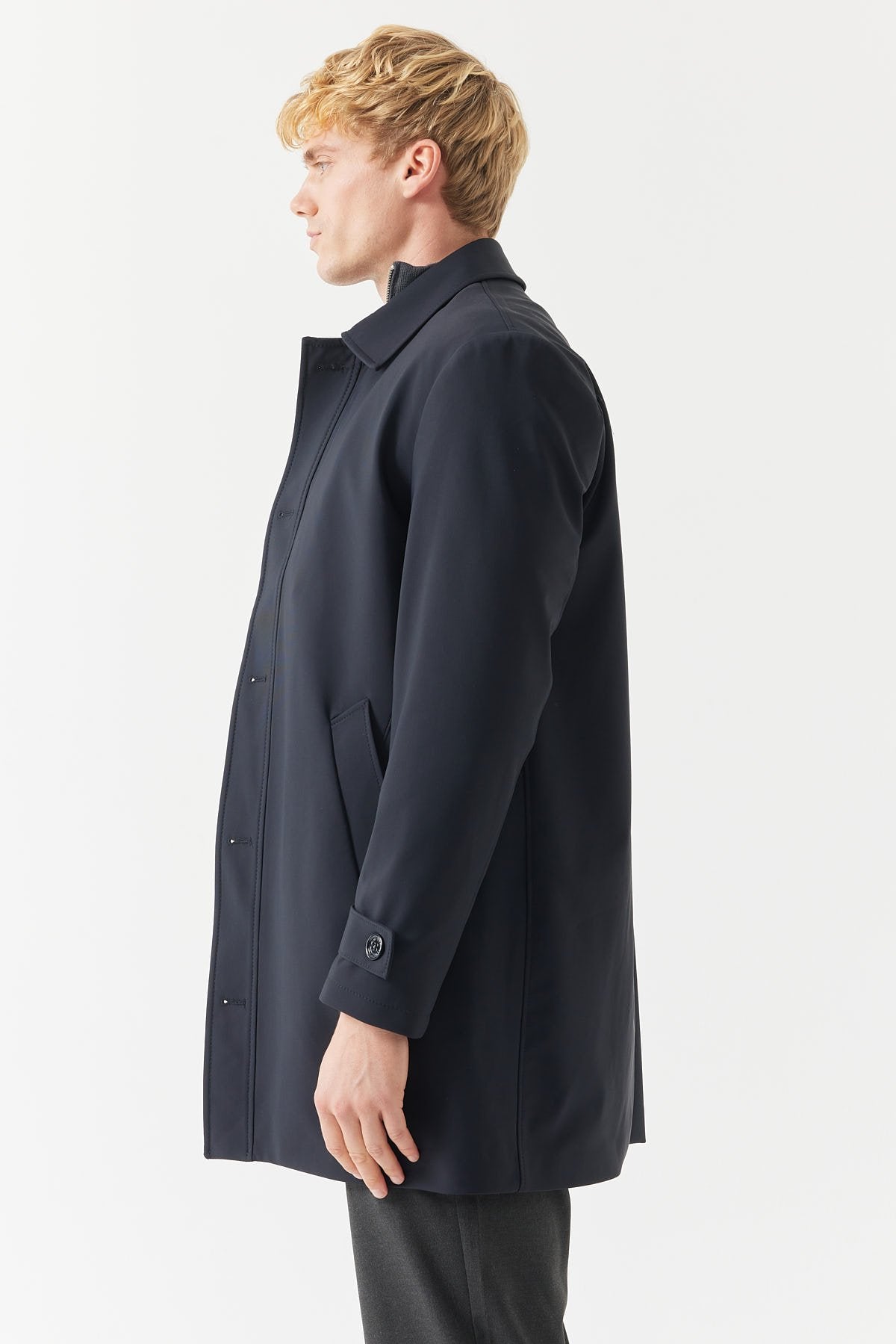 Men's Swallow Collar Trench Coat