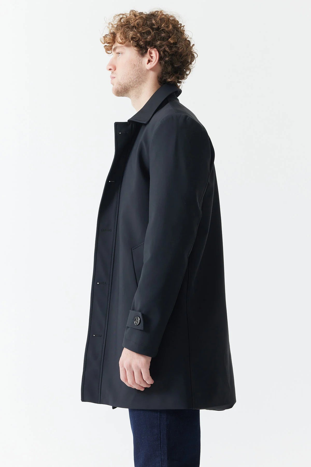 Men's Swallow Collar Trench Coat
