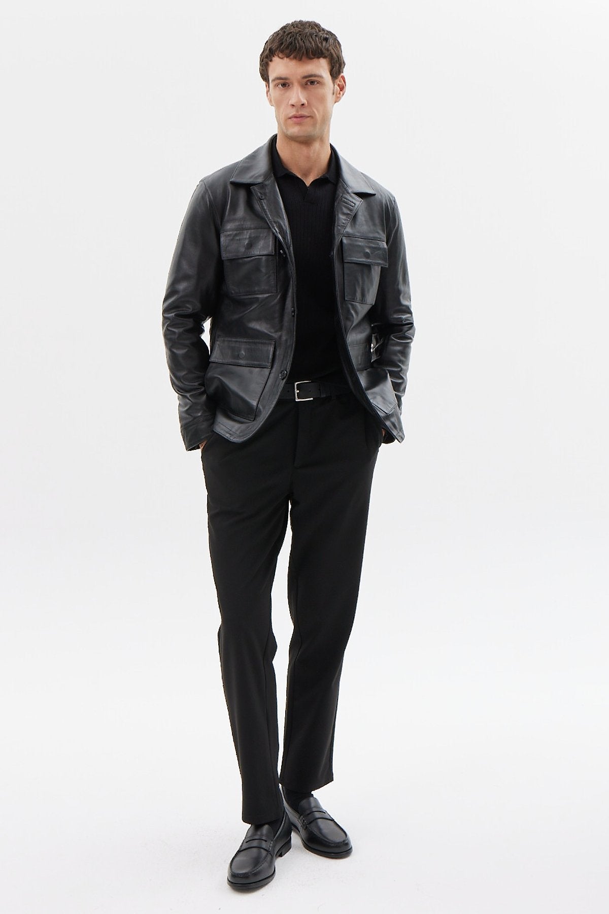 Men's Leather Coat