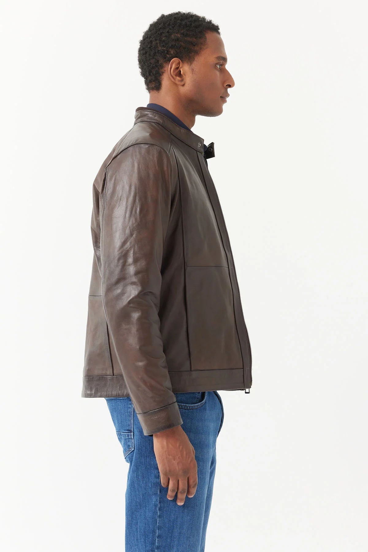 Men's Regular Leather Jacket