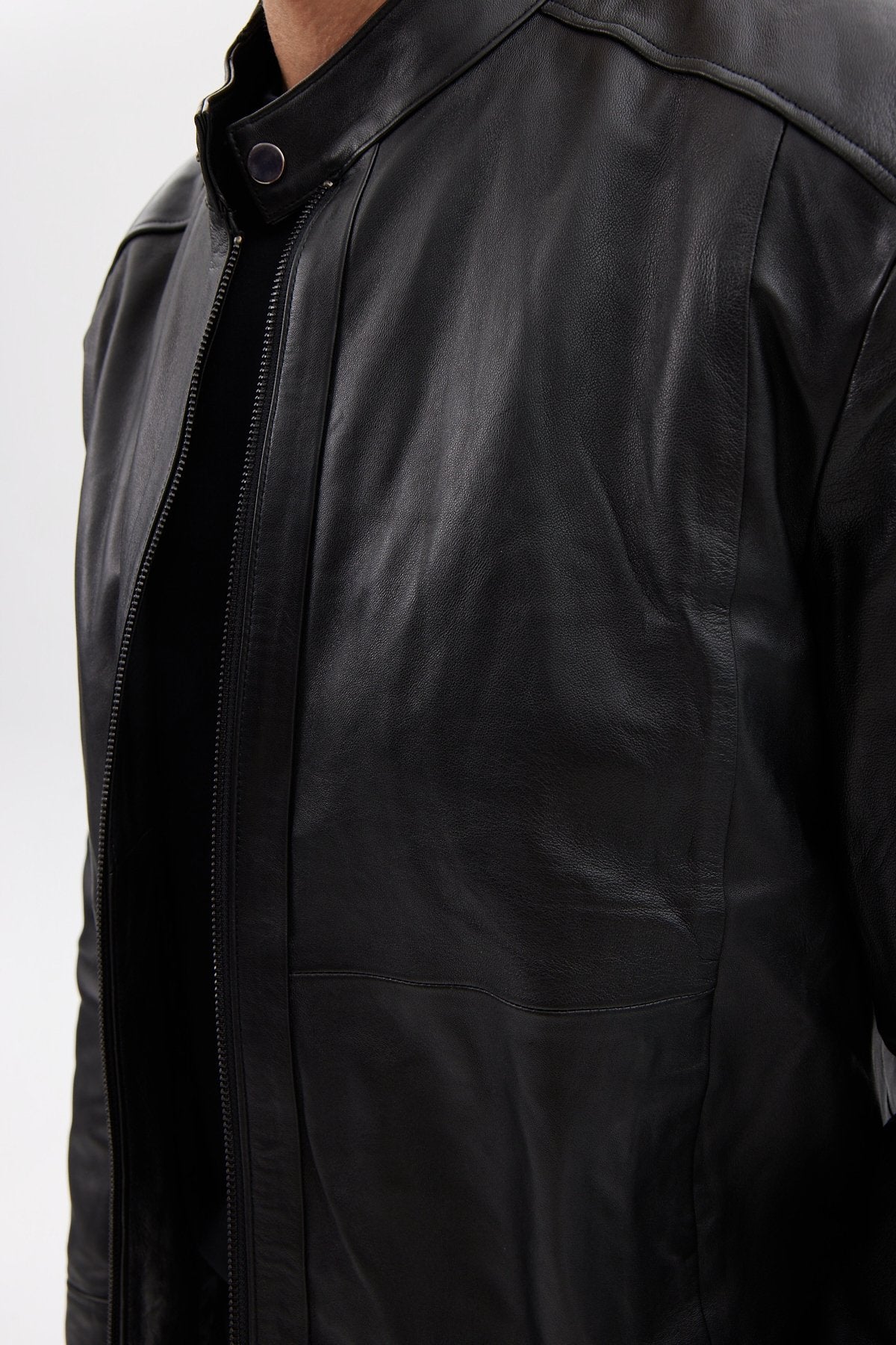 Men's Regular Leather Jacket