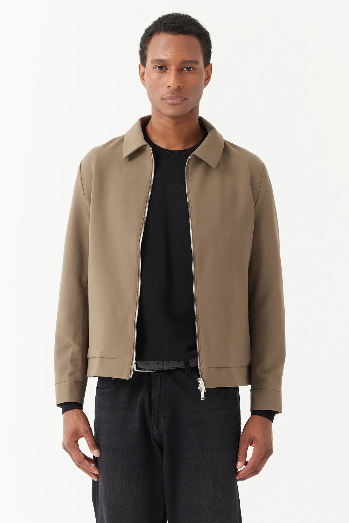 Men's Shirt Collar Regular Coat