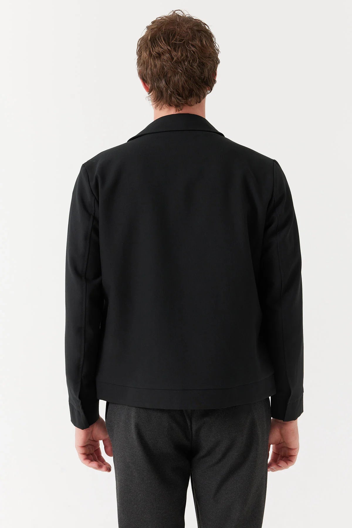 Men's Shirt Collar Regular Coat