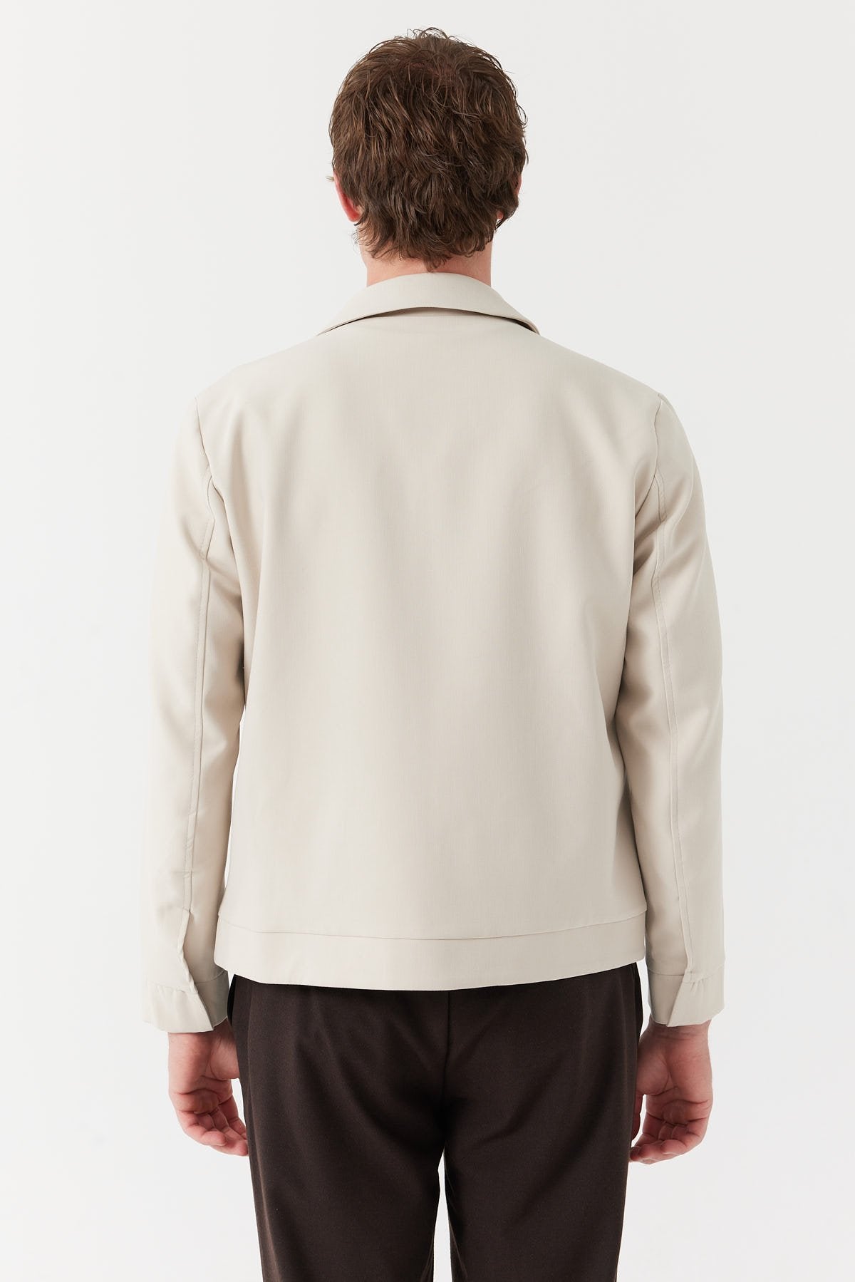 Men's Shirt Collar Regular Coat