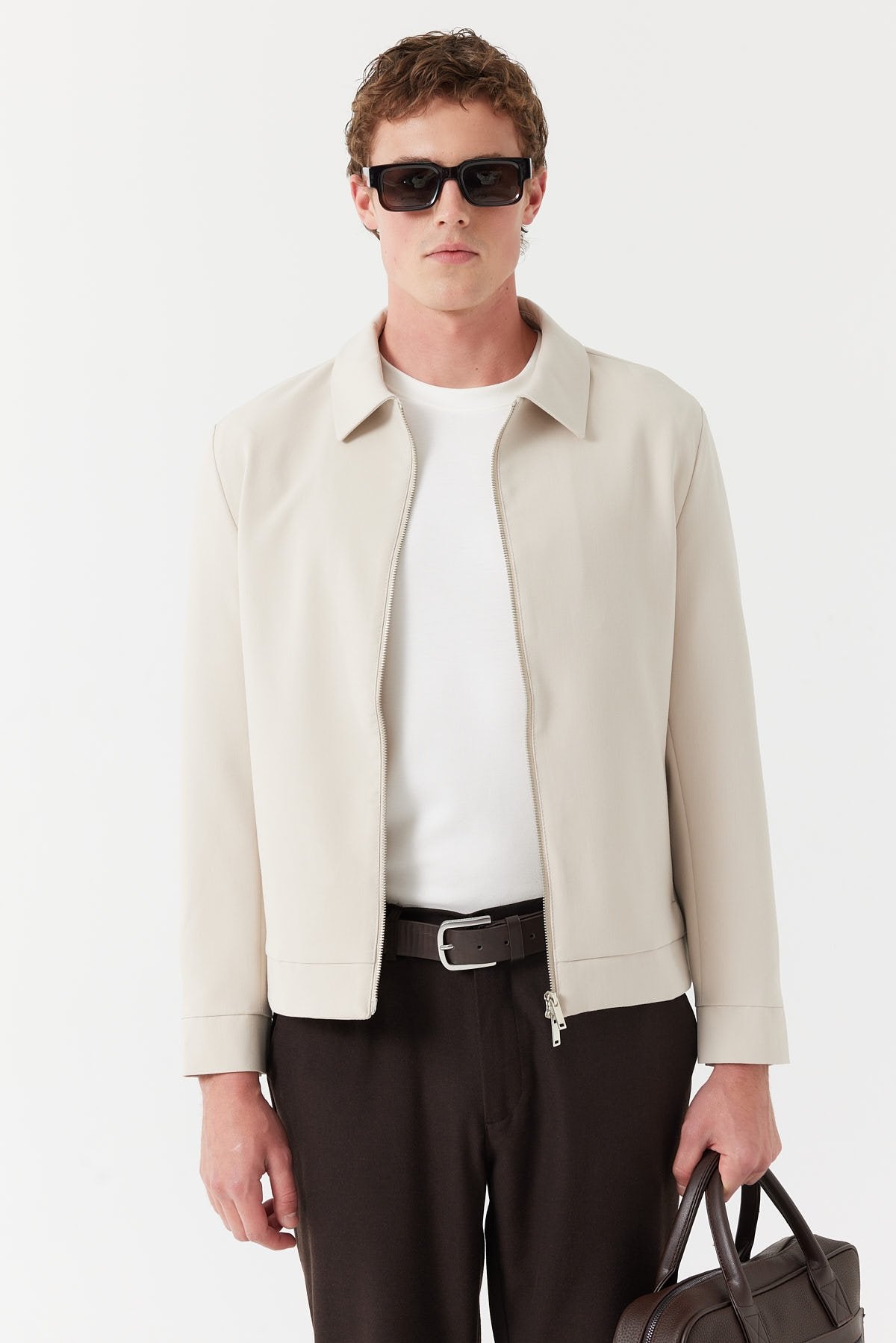 Men's Shirt Collar Regular Coat