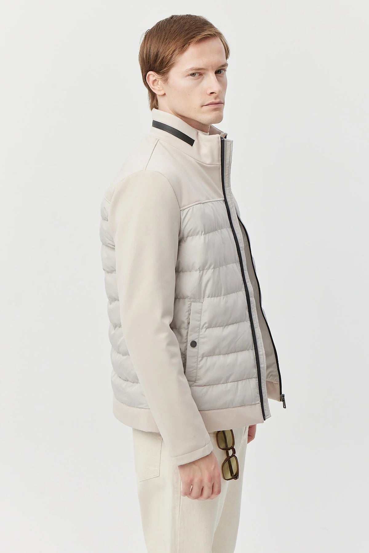 Men's Jacket with Contrast Details