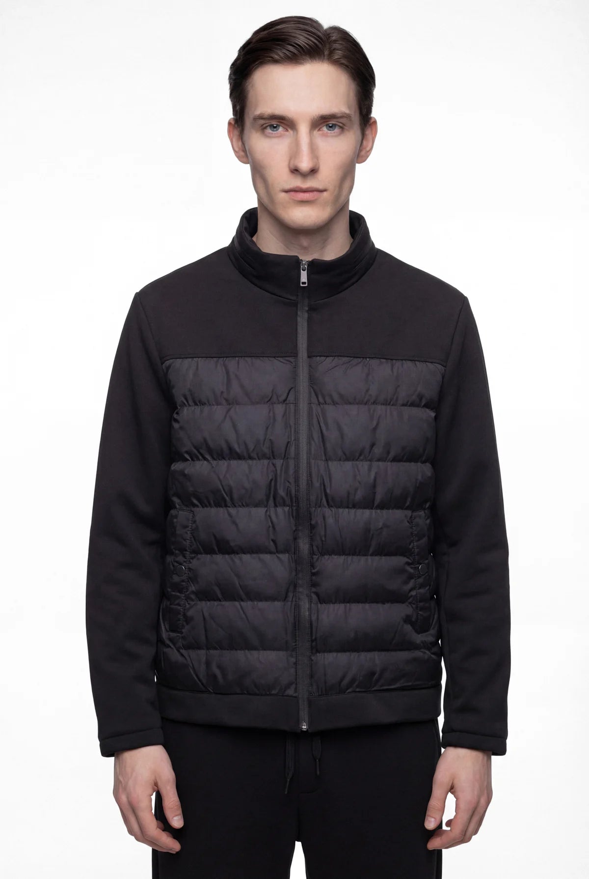 Men's Jacket with Contrast Details