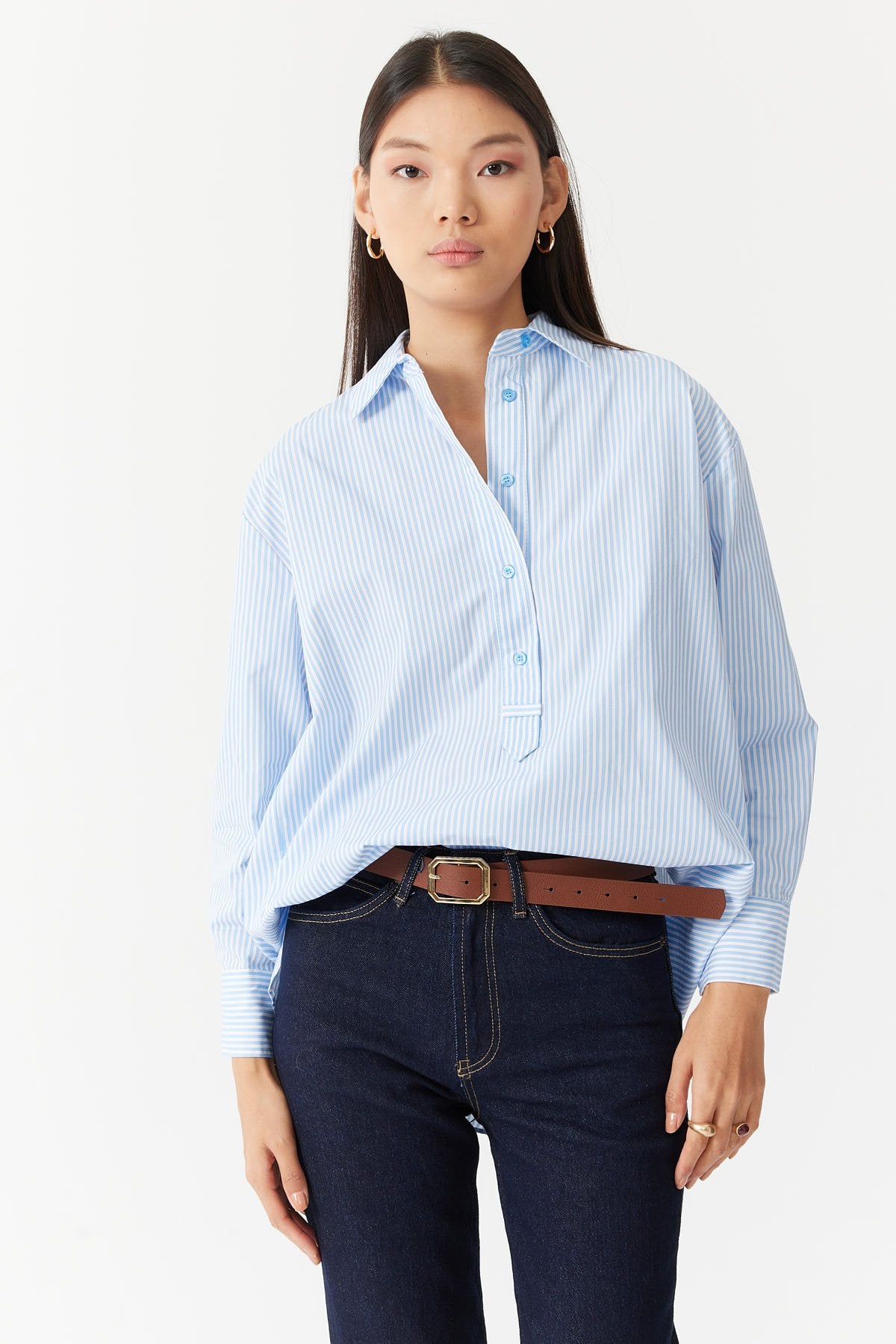 Women's Striped Shirt B5158