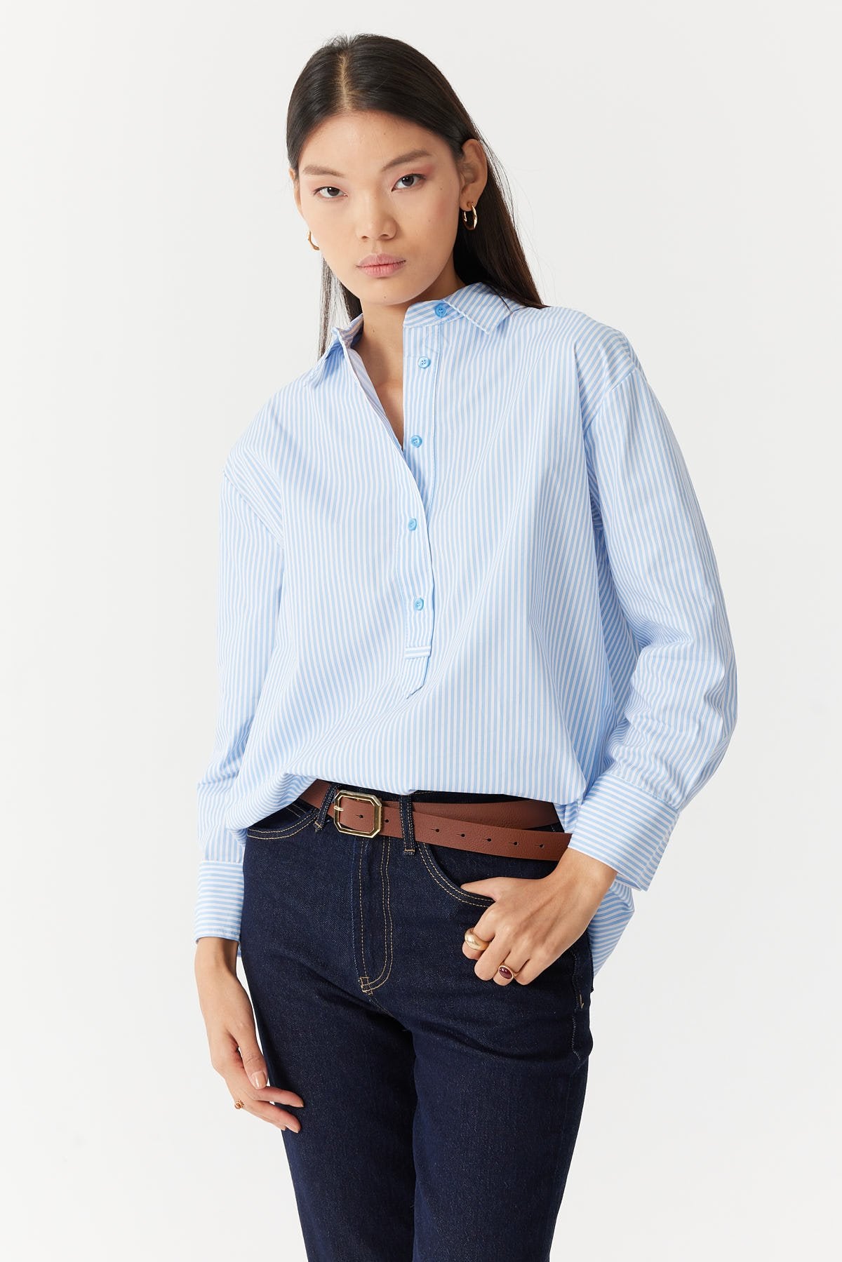 Women's Striped Shirt B5158