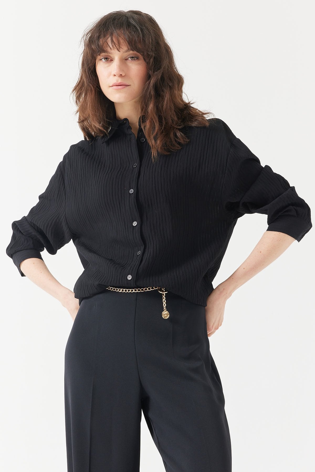 قميص نسائي منقوش