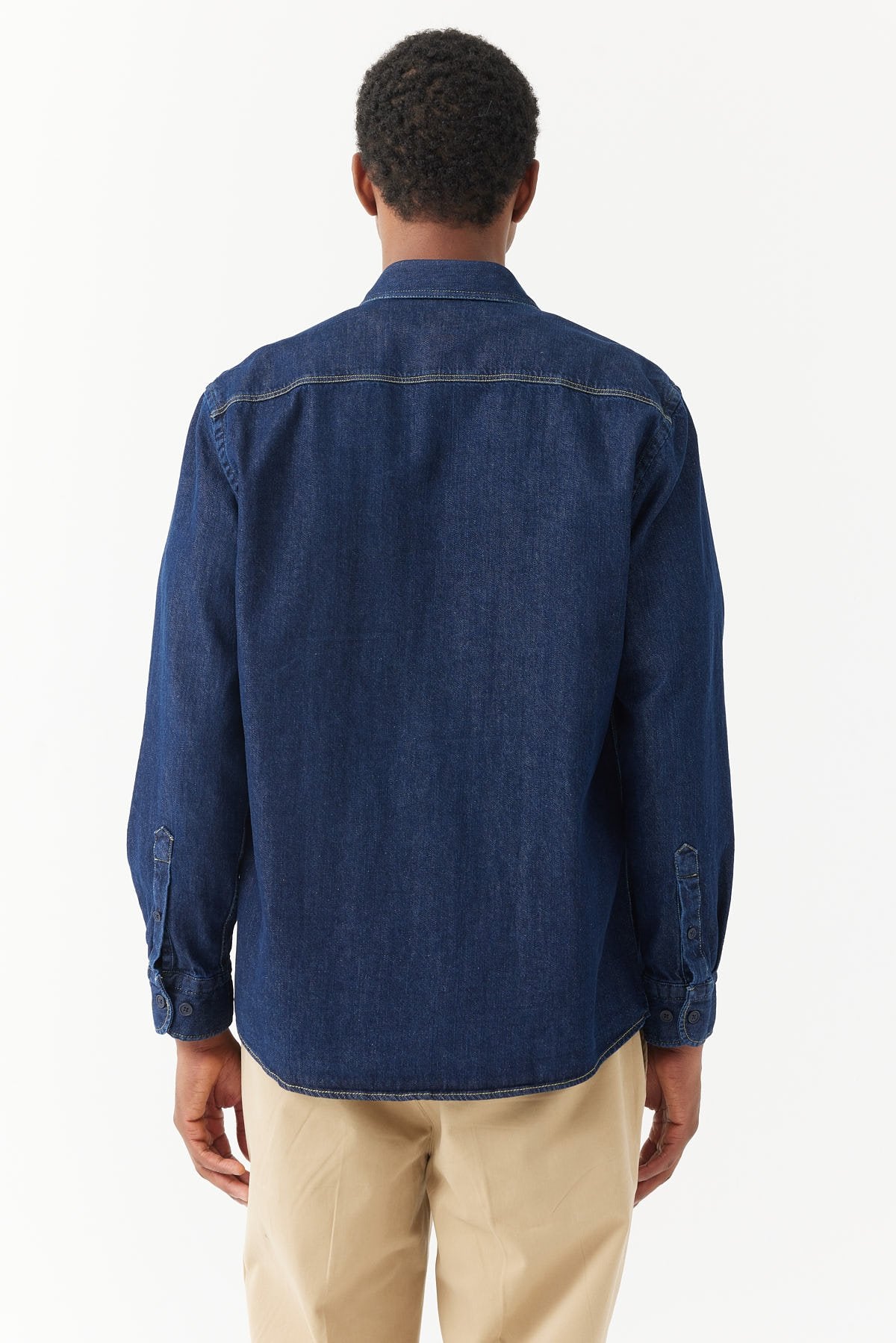 قميص جينز رجالي عادي