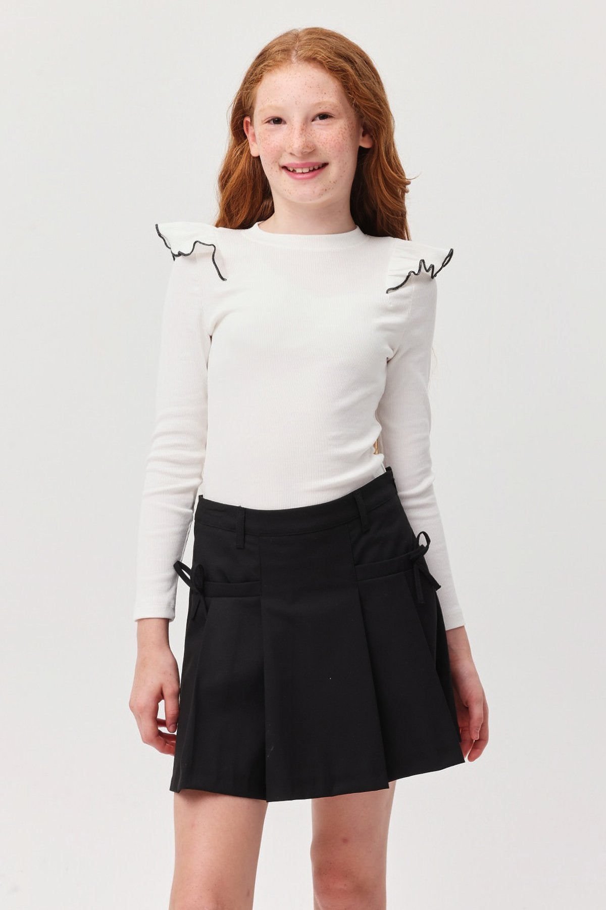 Girl's Shoulder Detailed Blouse