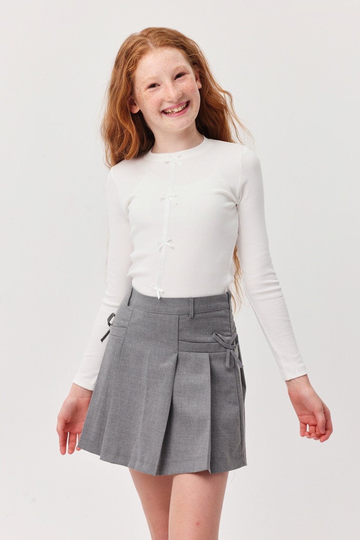 Girl's Ribbon Detailed Blouse