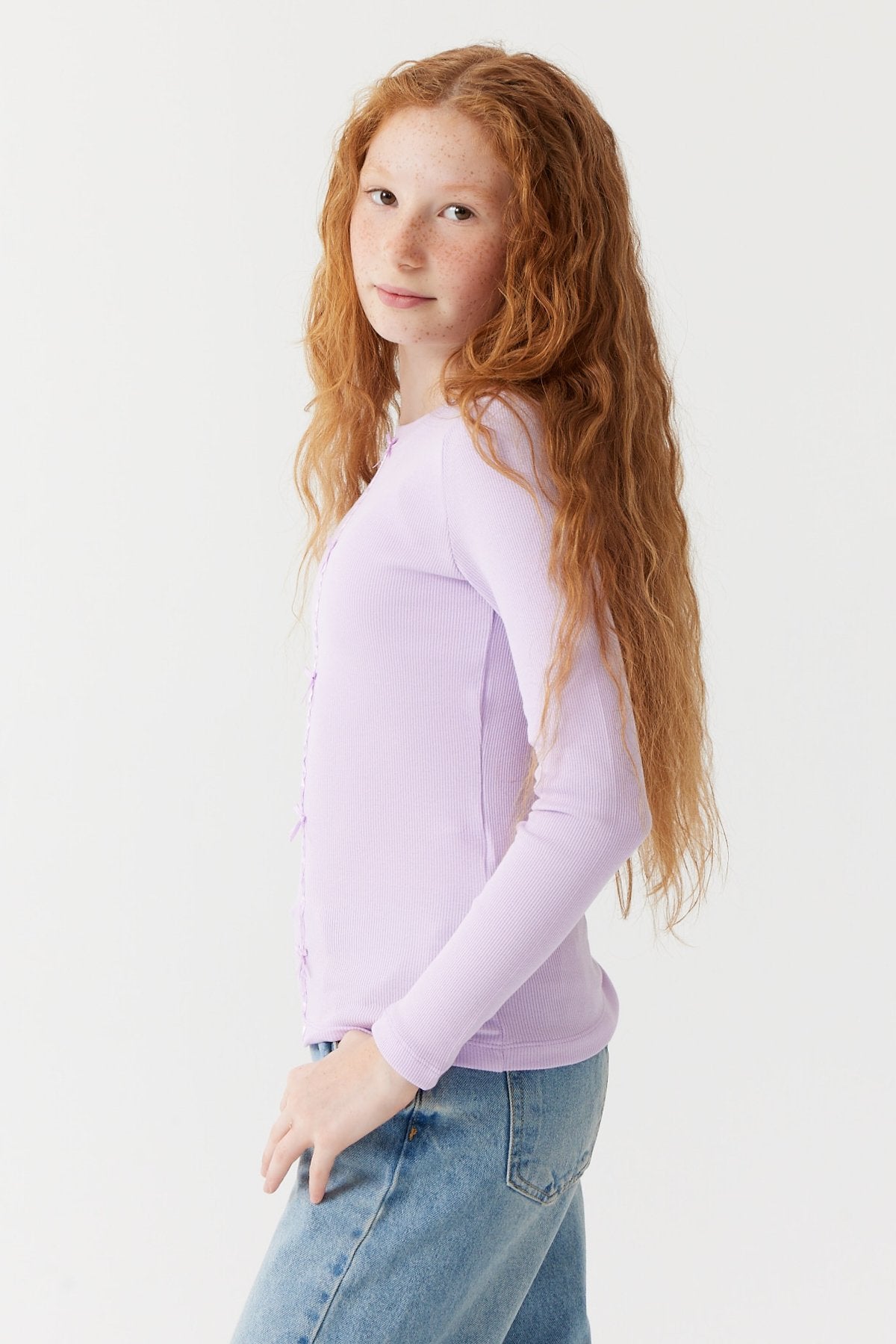 Girl's Ribbon Detailed Blouse