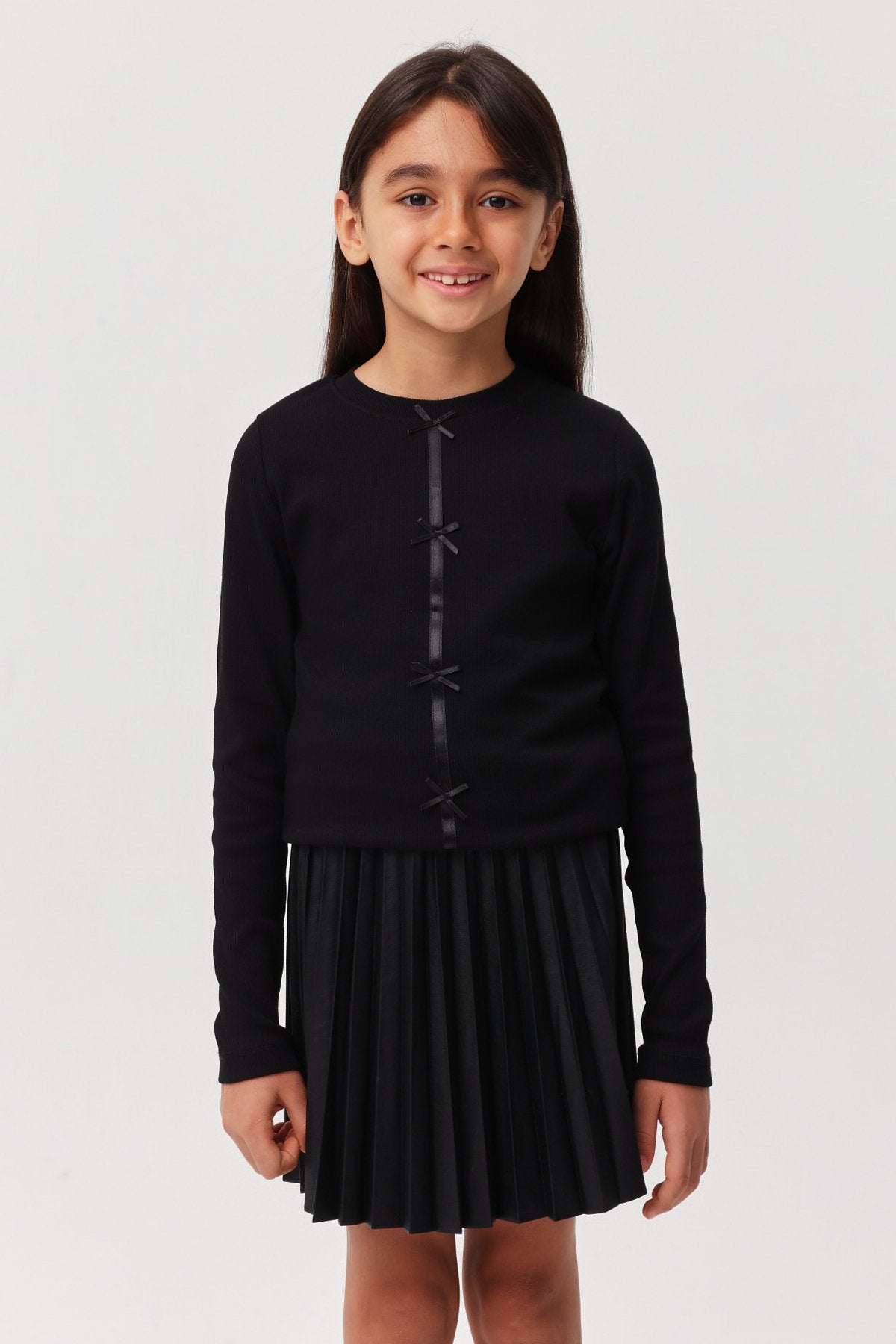 Girl's Ribbon Detailed Blouse