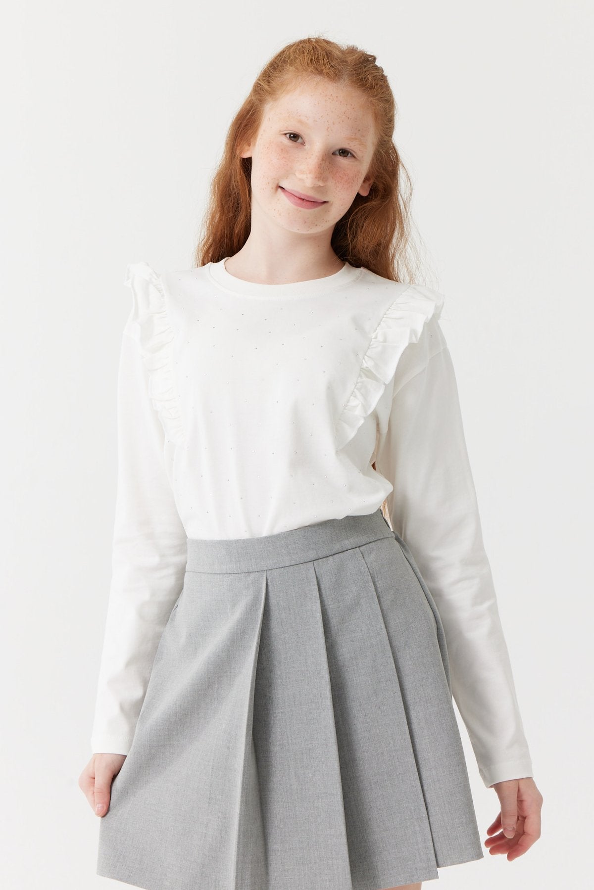 Girl's Stone Printed Blouse