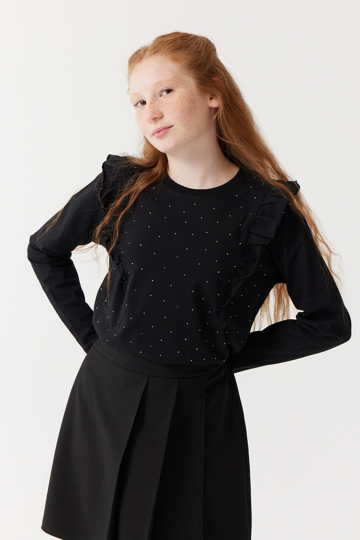 Girl's Stone Printed Blouse