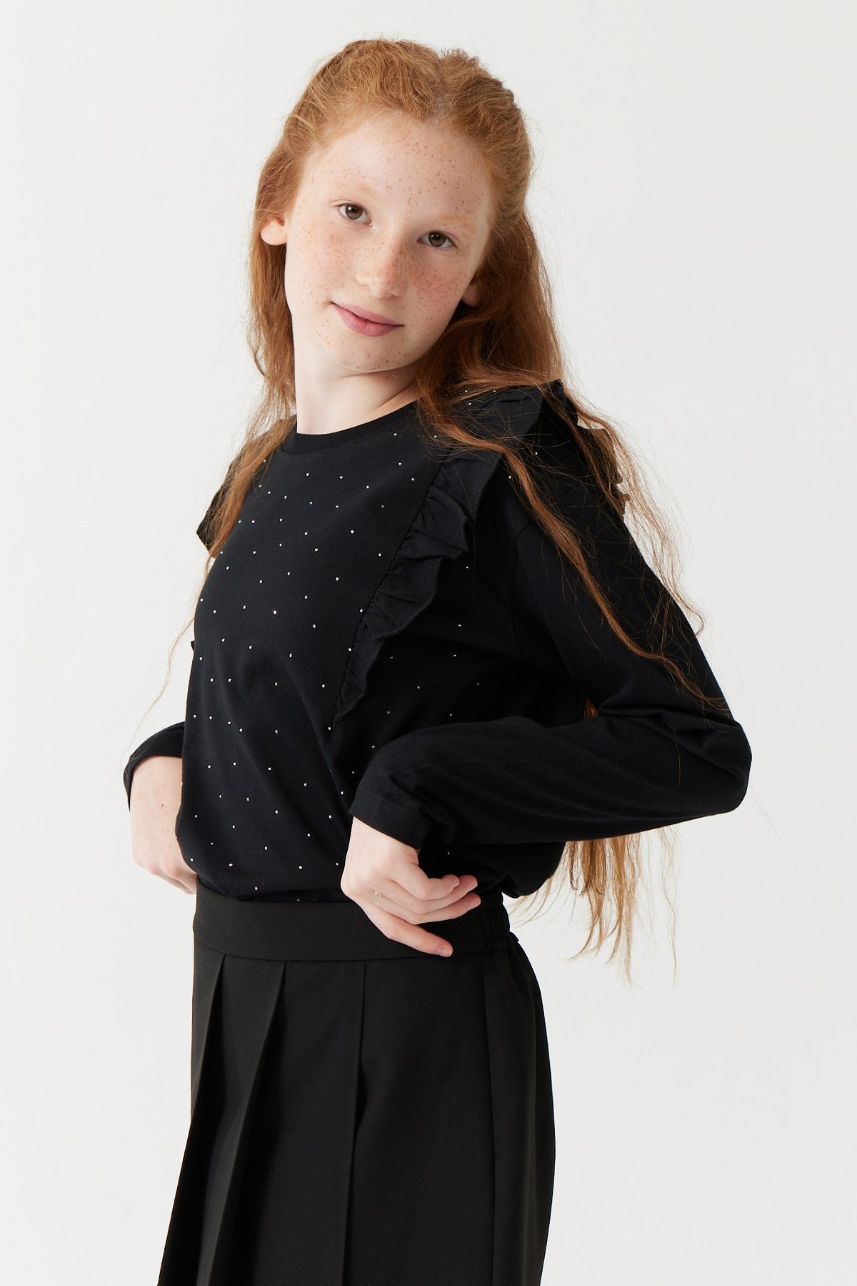 Girl's Stone Printed Blouse