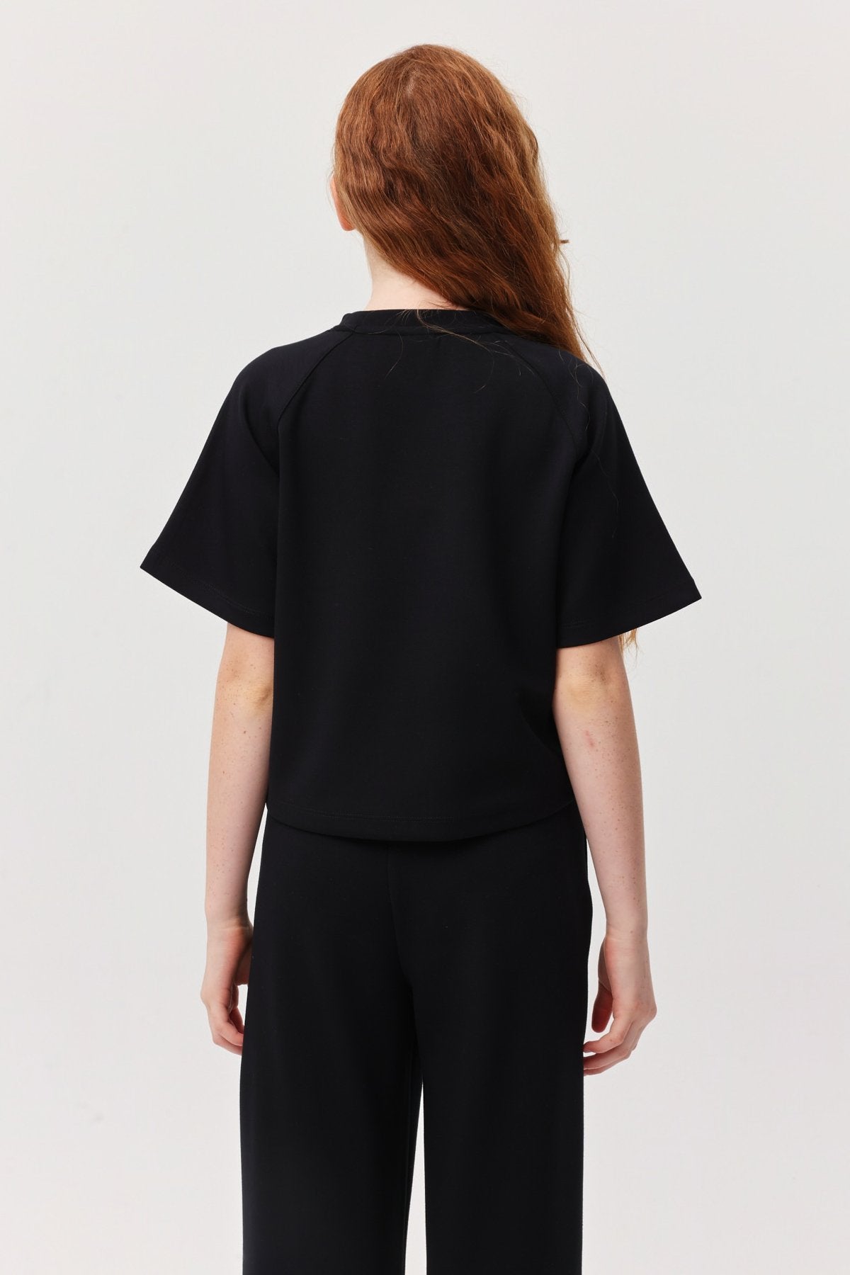 Girl's Contrast Stitched T-shirt