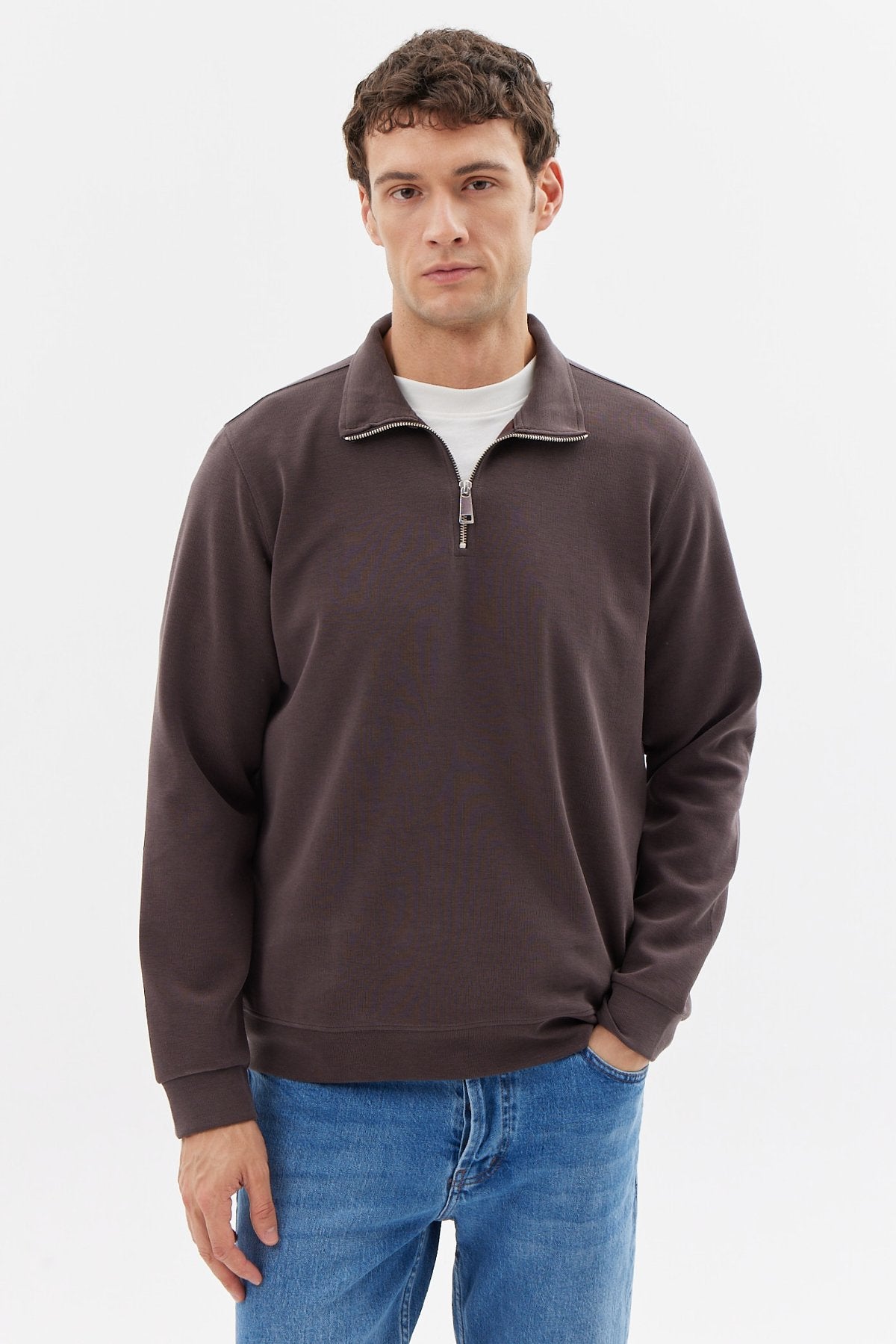 Men's Half Zipper Sweat Top