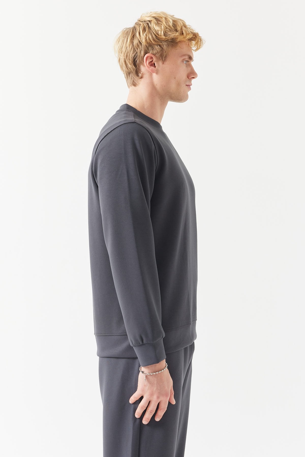 Men's Crew Neck Basic Sweat Top